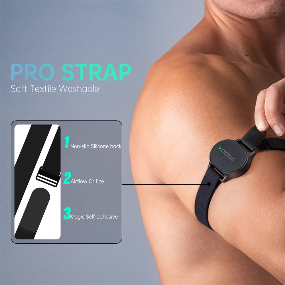 Wireless Heart Rate Monitor Armband And Chest Strap